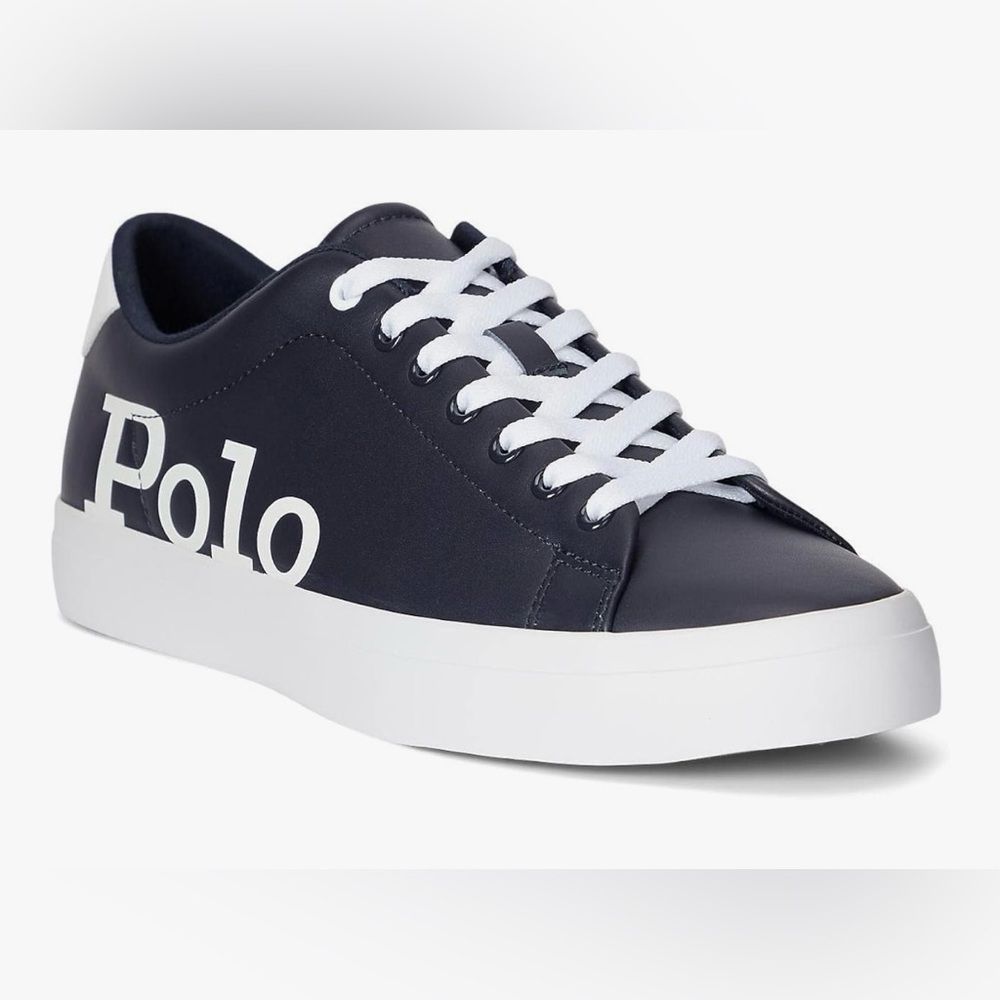 Polo by Ralph Lauren Blue and White Sneakers Classic Canvas Design